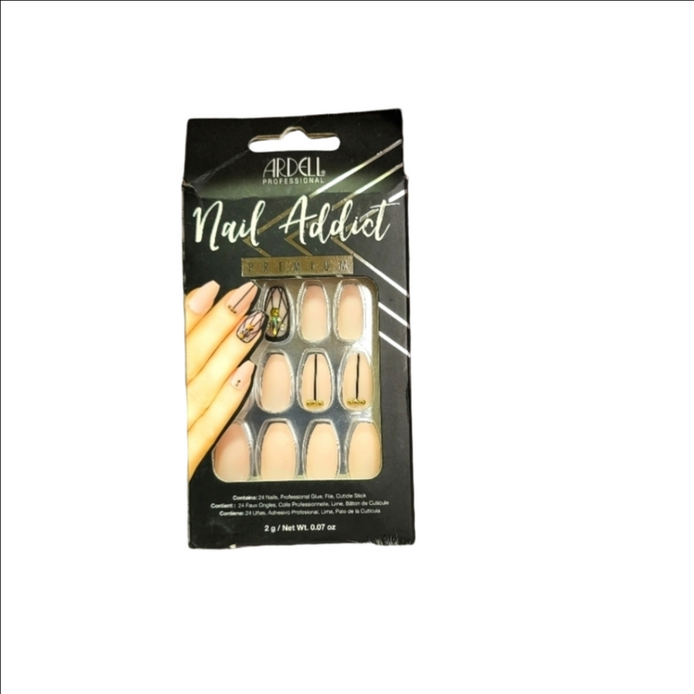 Ardell Professional Nail Addict Square Medium Pink Artificial Nails
